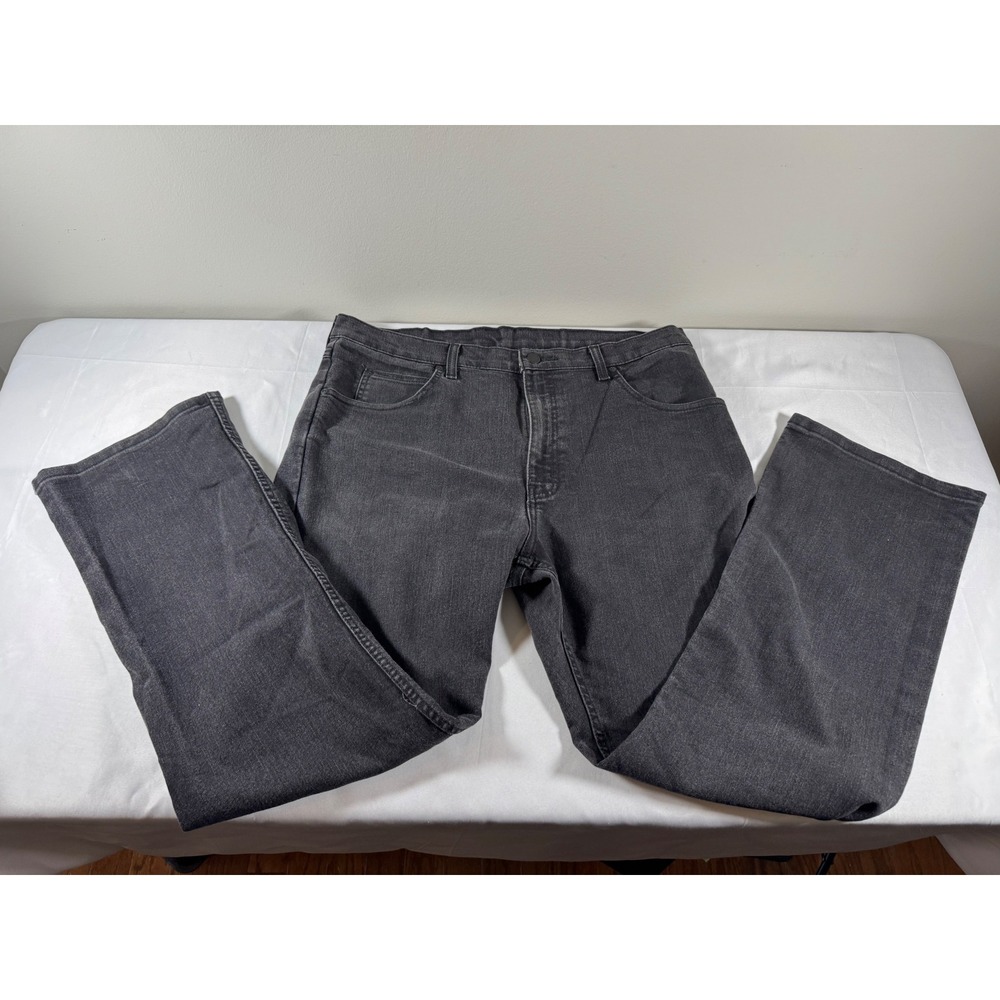 Genuine Dickies Mens Black Regular Fit Straight Leg Jeans ED130RBOK 36x30